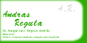 andras regula business card